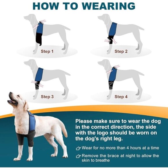 EXTRA LARGE - Dollephi - Dog Elbow Protector for Shoulder & Front Leg - Picture 2 of 7